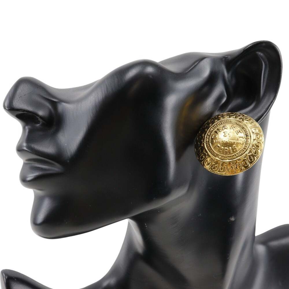Chanel Cc Logo Clip-On Earrings Metal #207596C76B - Picture 2 of 9